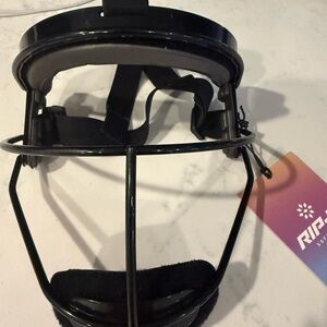 Rip-It Black Metal Softball Face Mask